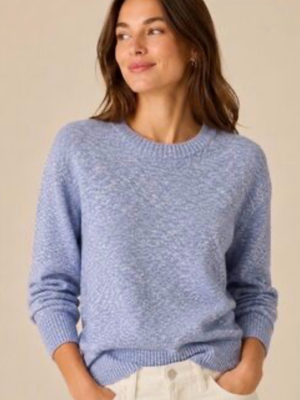 J.Crew Crewneck Knit Sweater Light Blue Women's Medium